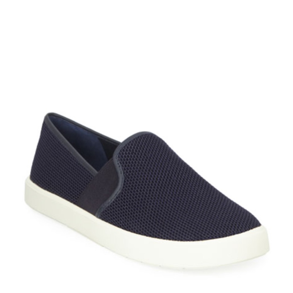 Vince Preston Woven Slip On Sneakers Navy Size 7M
